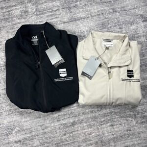 NWT Cutter & Buck Lot of 2 WeatherTec PMMI Canvas Zip Up Jacket Size XL